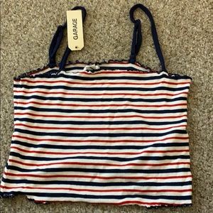 Red White and Blue Crop Top